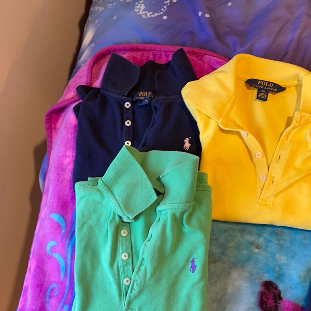 Selling 3 polo shirts. In a great condition
